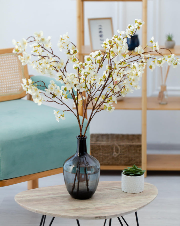 Faux BLOSSOM - White (3 STEMS) - Decovasse